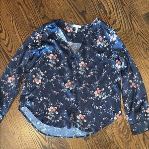 Floral Navy Women's Top